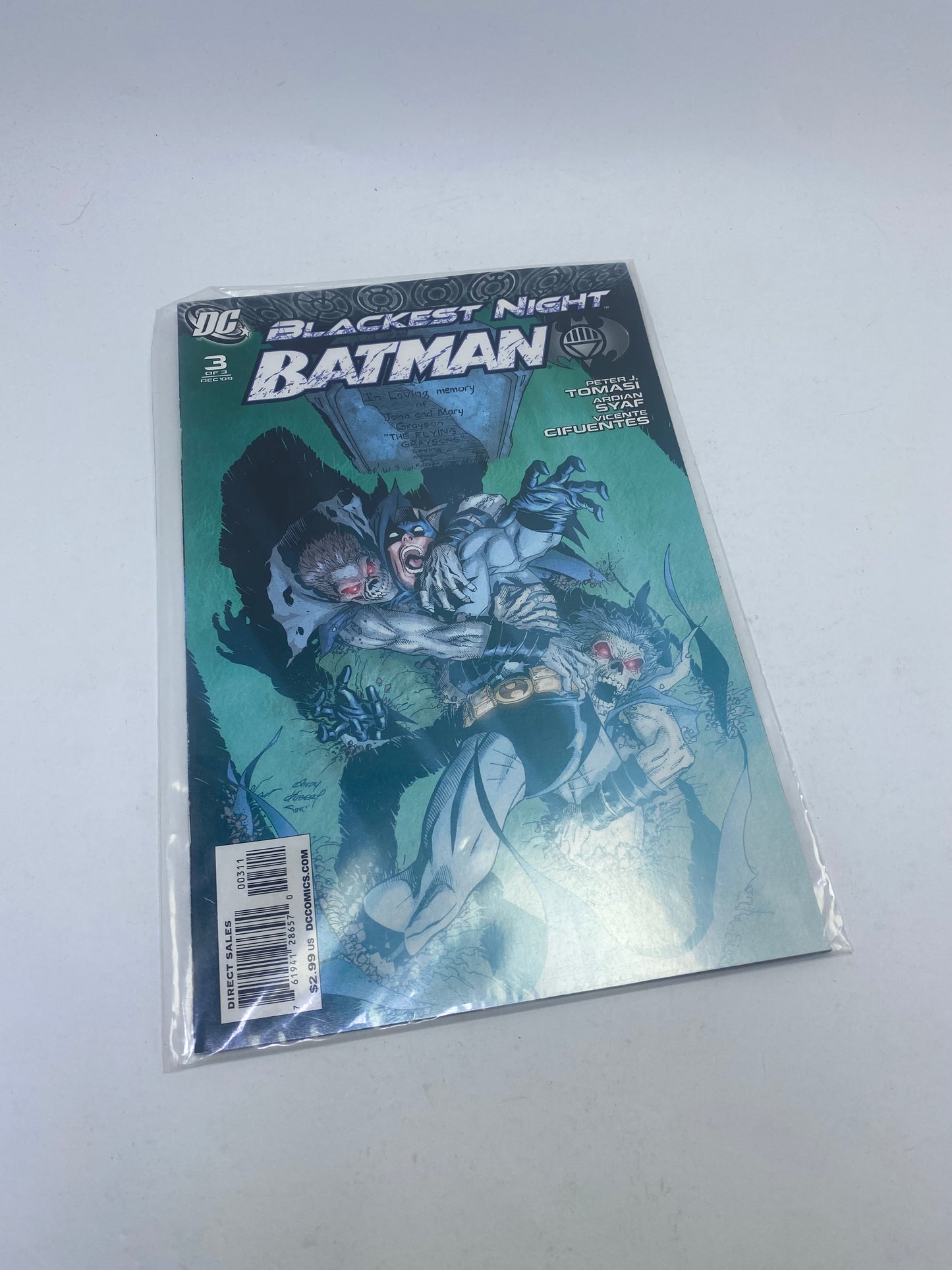 Blackest Night: Batman #1–3 – Komiksų rinkinys (anglų kalba)