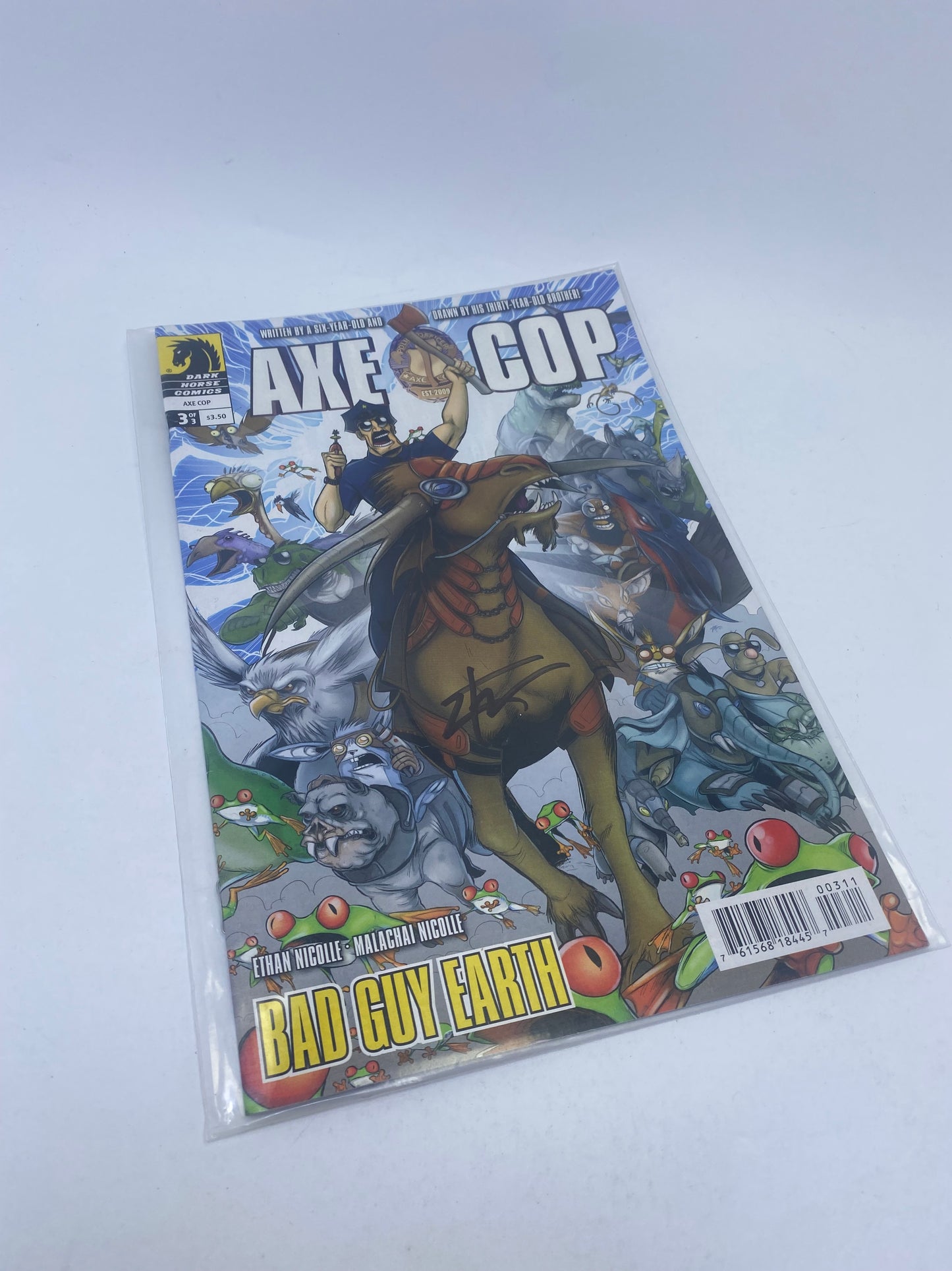 Axe Cop: Bad Guy Earth #1–3 – Komiksų rinkinys (anglų kalba)