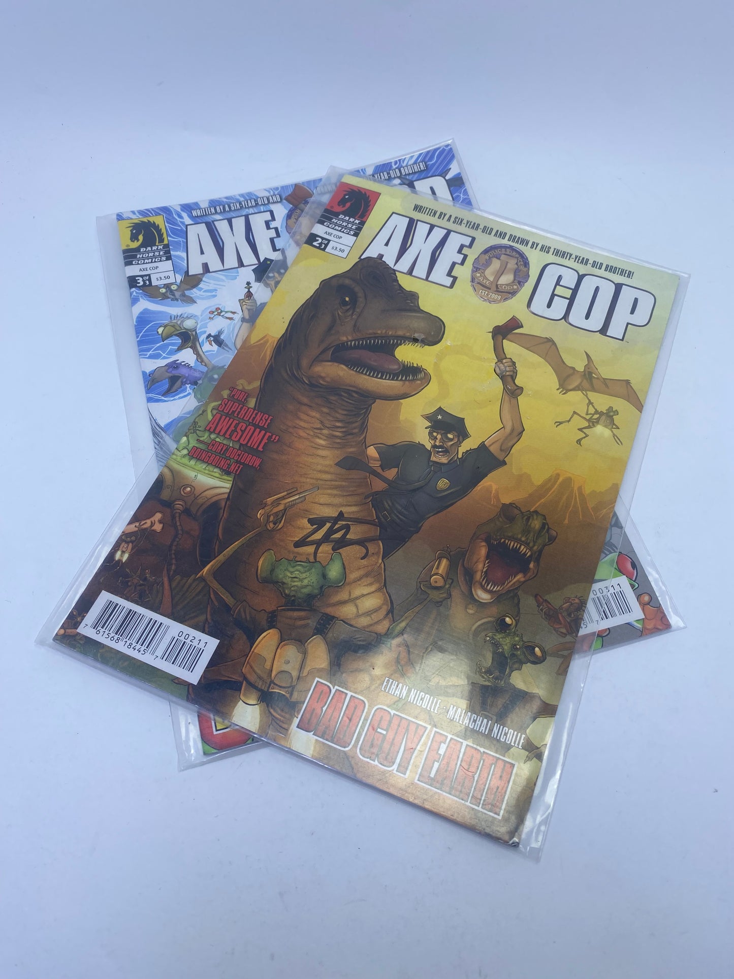 Axe Cop: Bad Guy Earth #1–3 – Komiksų rinkinys (anglų kalba)