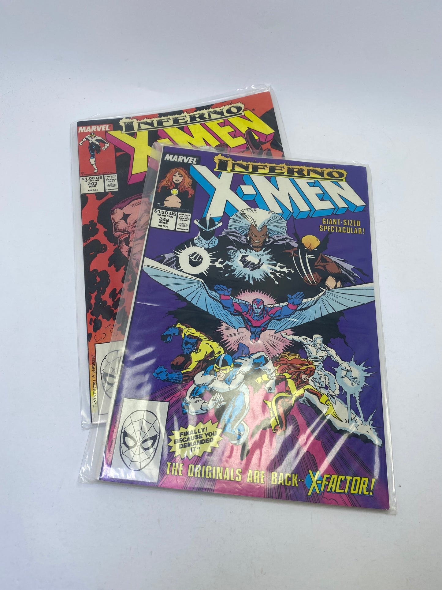 The Uncanny X-Men #240-243 – komiksų rinkinys (anglų kalba)