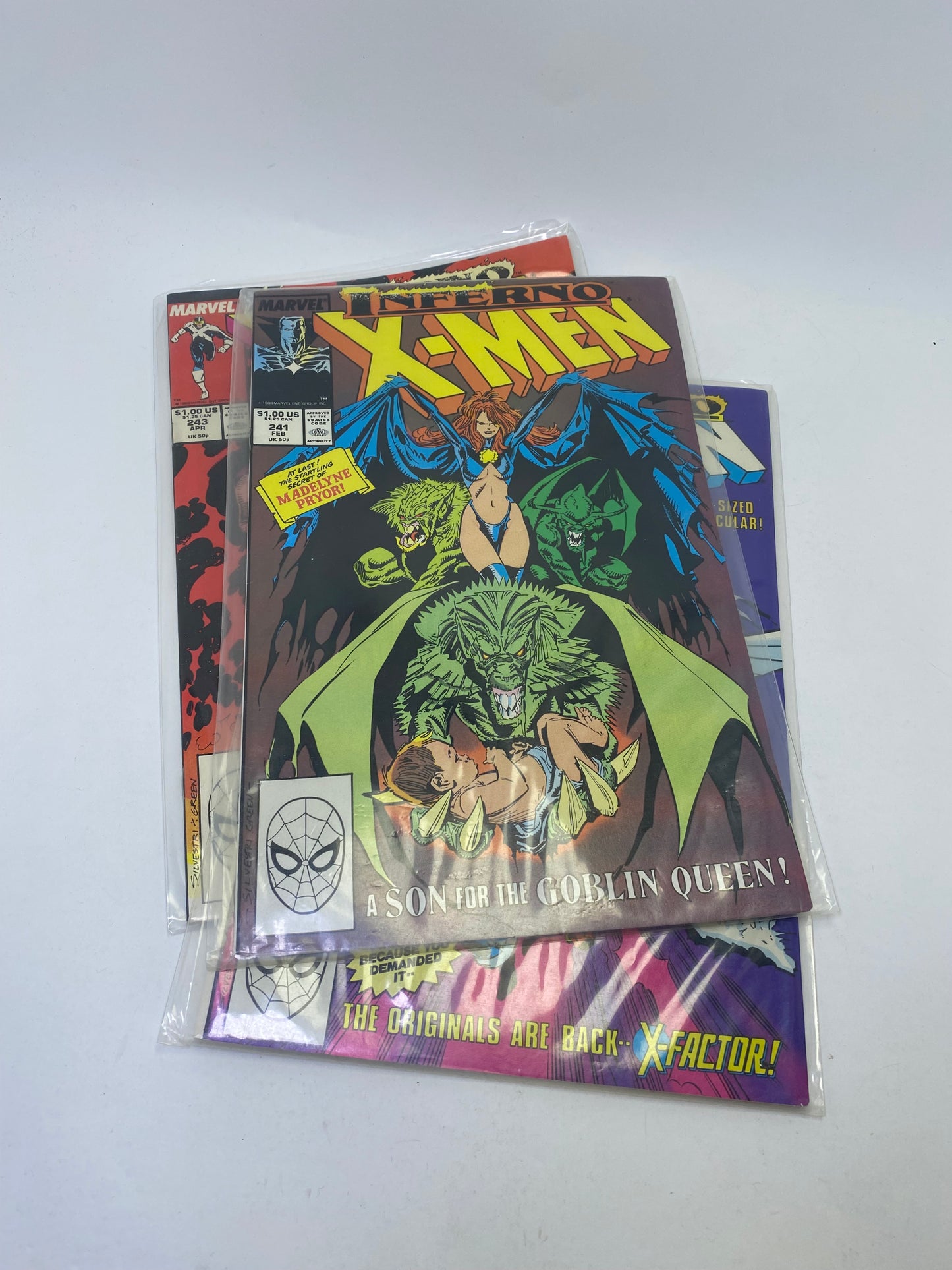 The Uncanny X-Men #240-243 – komiksų rinkinys (anglų kalba)