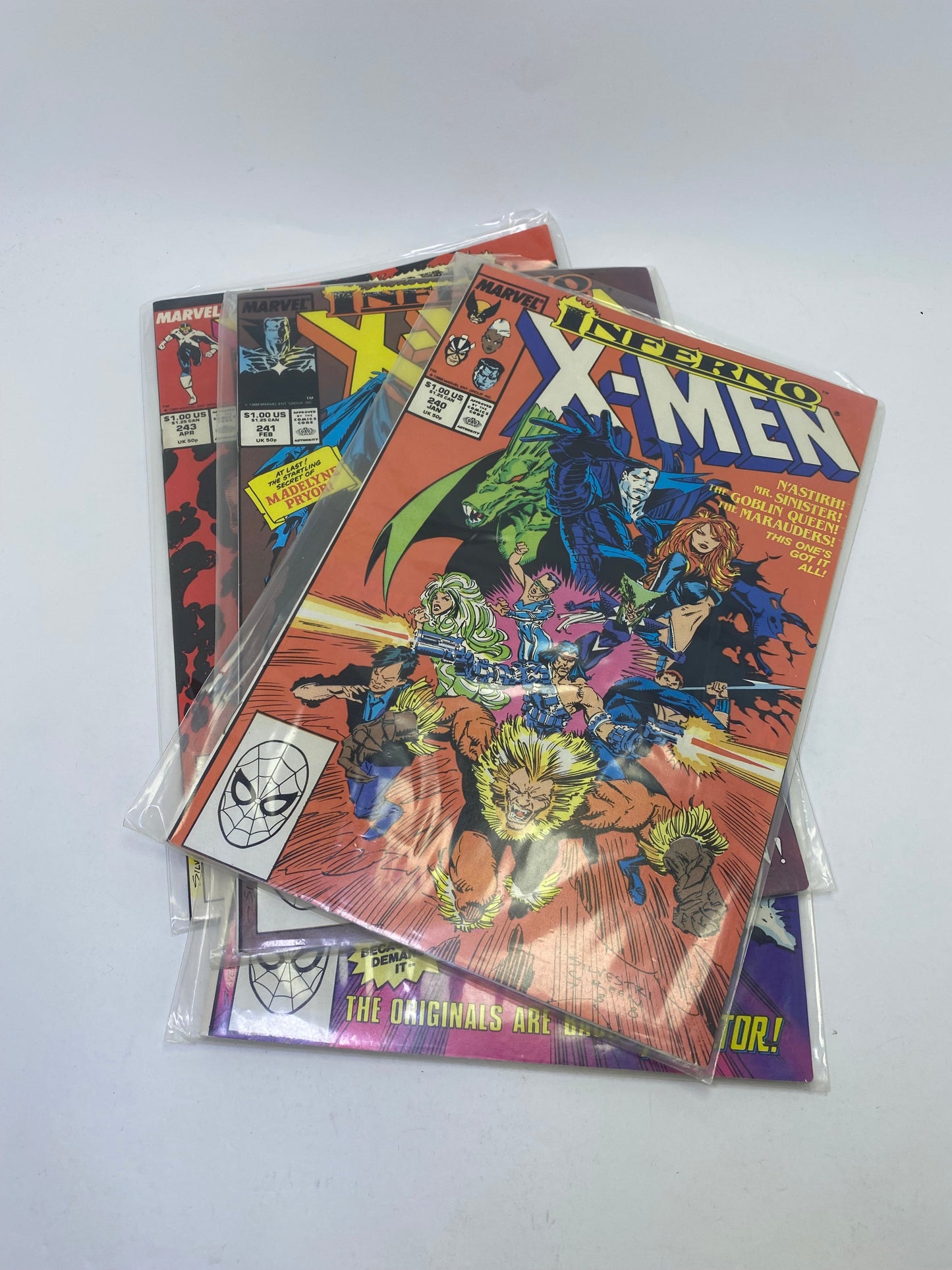 The Uncanny X-Men #240-243 – komiksų rinkinys (anglų kalba) TreasureHunt