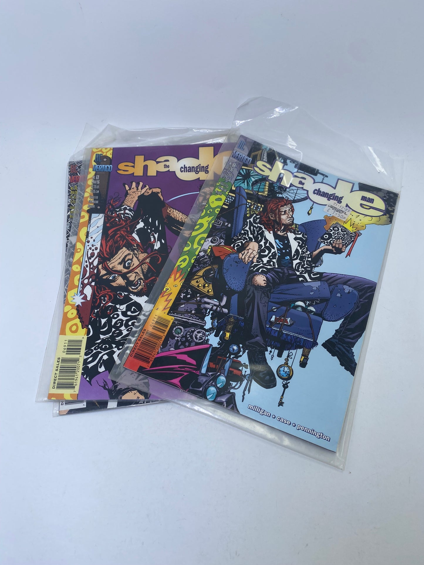 Shade: The Changing Man – Komiksų rinkinys (#1–3, 15–16, 18–45, 47, 51–64, 67–70)