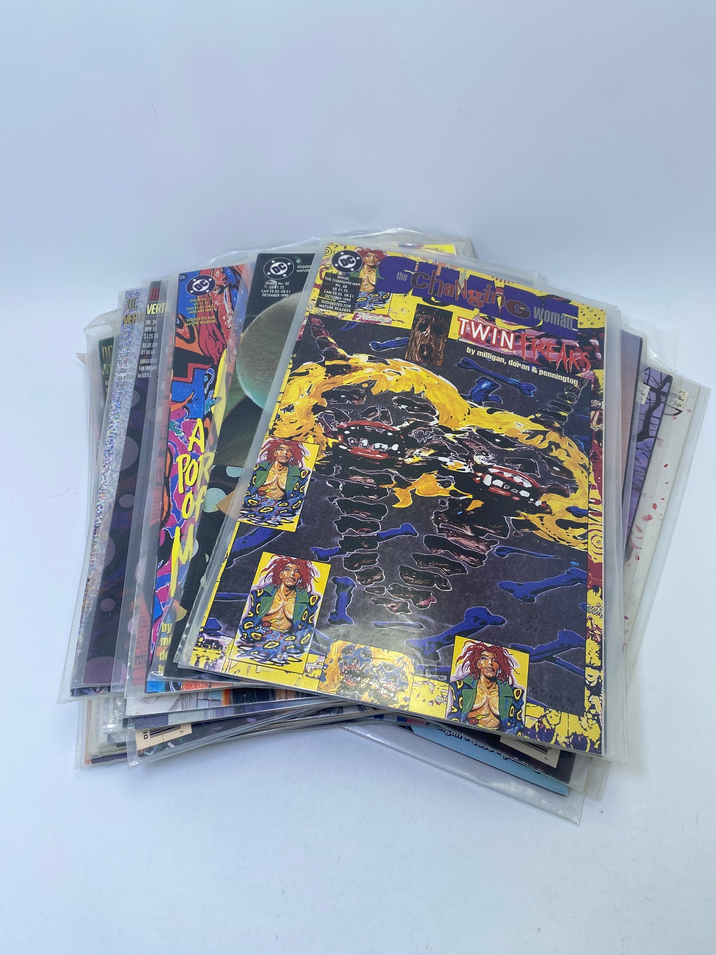 Shade: The Changing Man – Komiksų rinkinys (#1–3, 15–16, 18–45, 47, 51–64, 67–70)