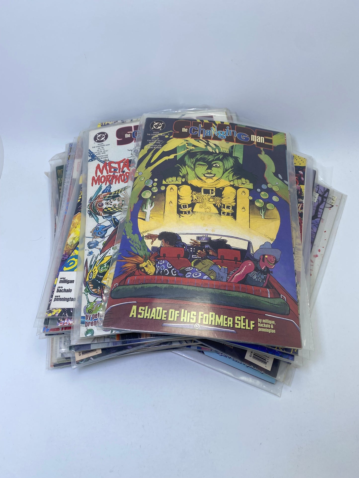 Shade: The Changing Man – Komiksų rinkinys (#1–3, 15–16, 18–45, 47, 51–64, 67–70)