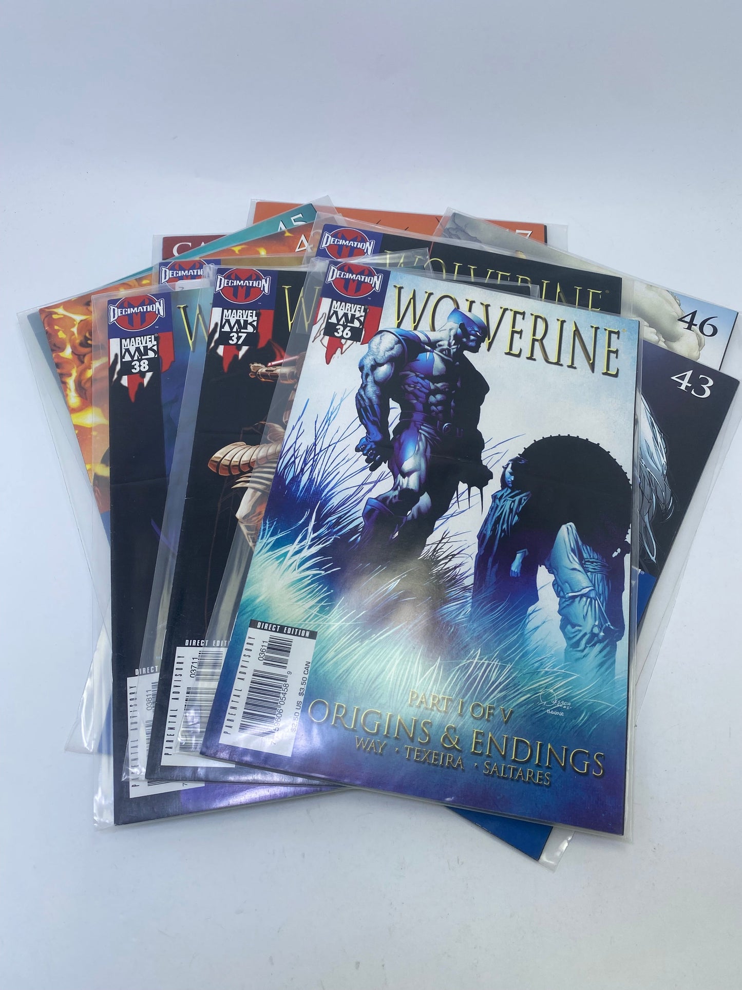 Wolverine #36–40, 42–48 – Komiksų rinkinys (anglų kalba) TreasureHunt