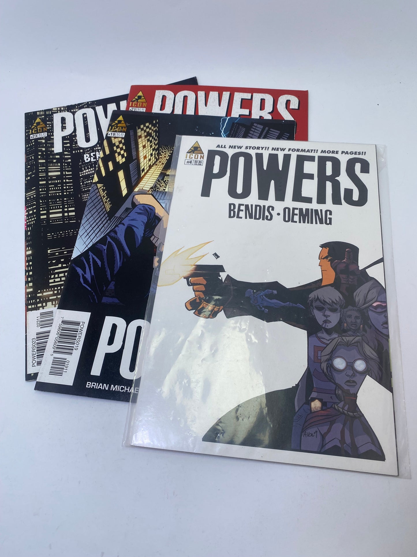 Powers #1, 3, 4, 19, 21, 23 – Komiksų rinkinys (anglų kalba)