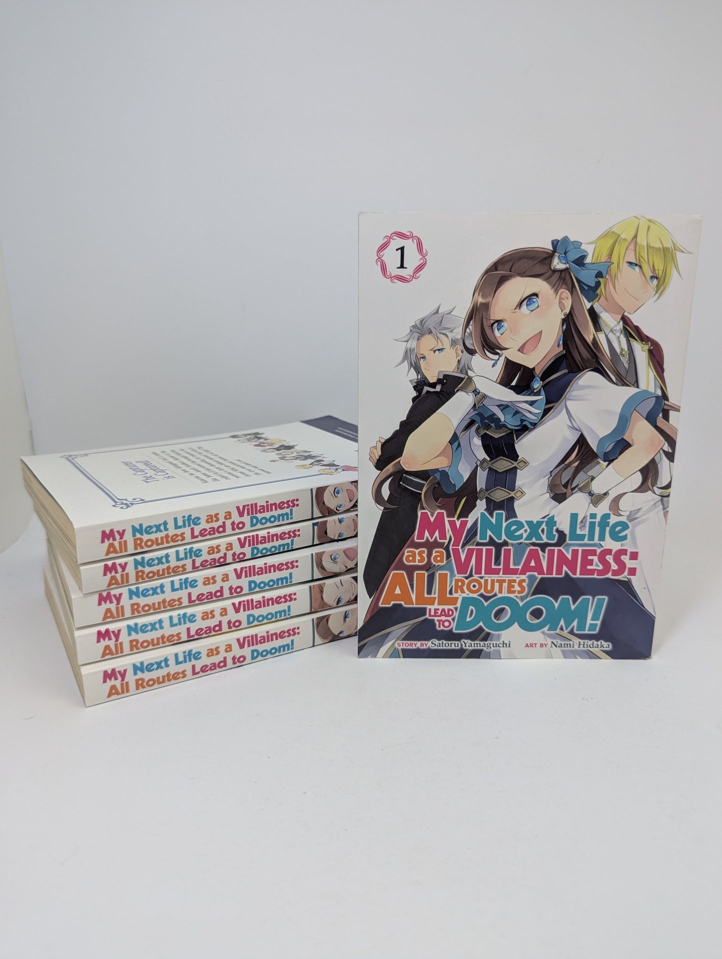 „My Next Life as a Villainess, Vol. 1–6“ – isekai ir romantinė komedija manga anglų kalba