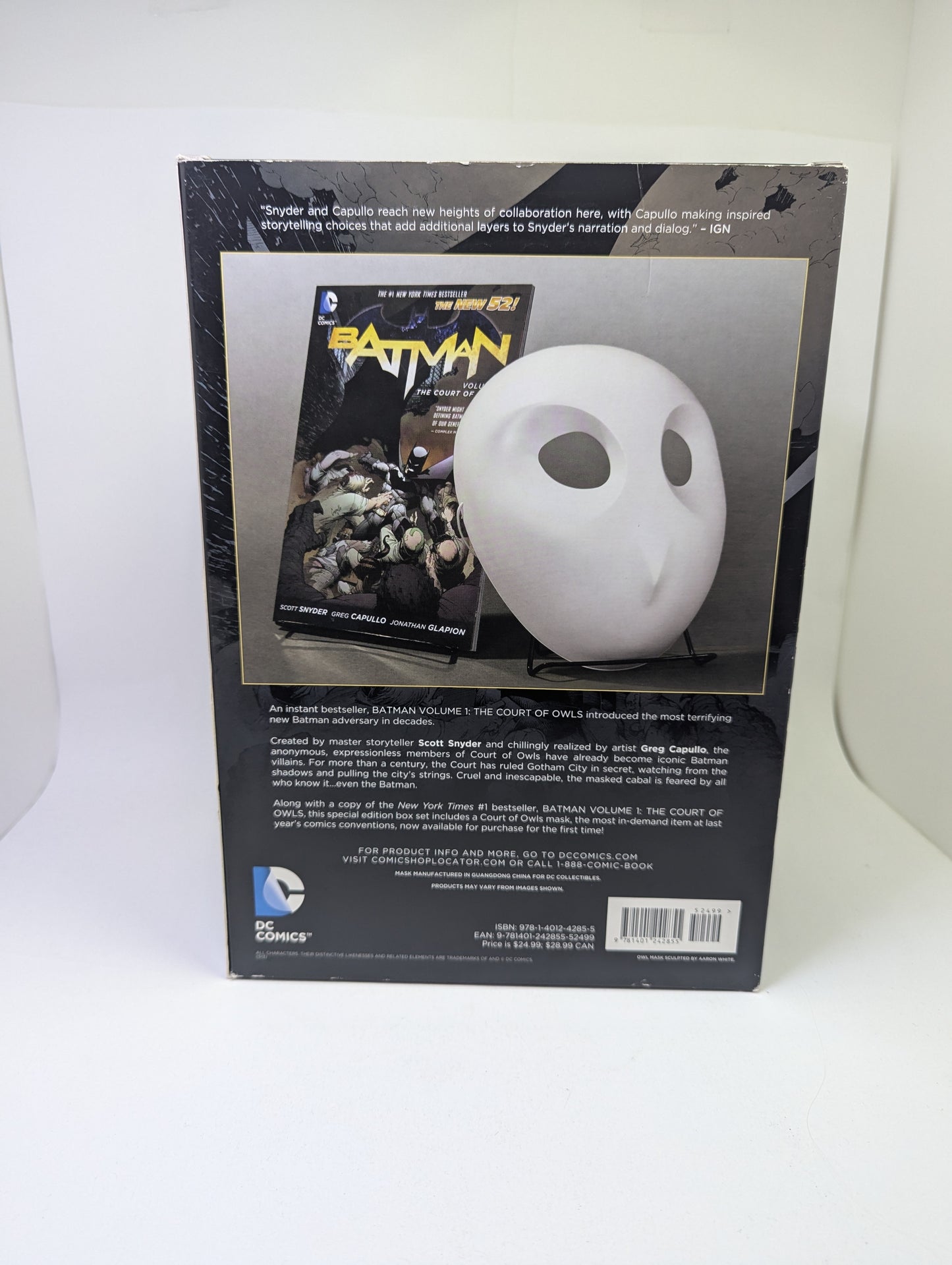Batman: The Court of Owls Set + Owl Mask - Grafinės novelės (anglų kalba)