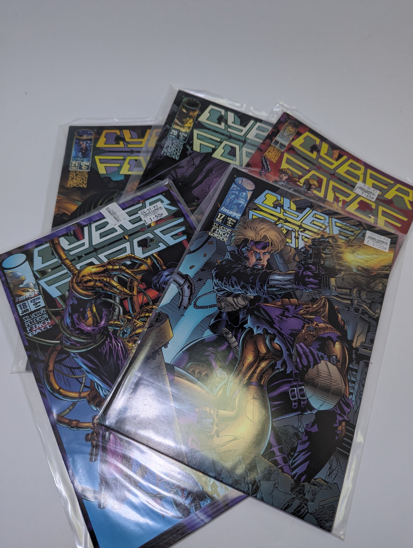 Cyber Force #0-11, 17-21 (1993) – Comics