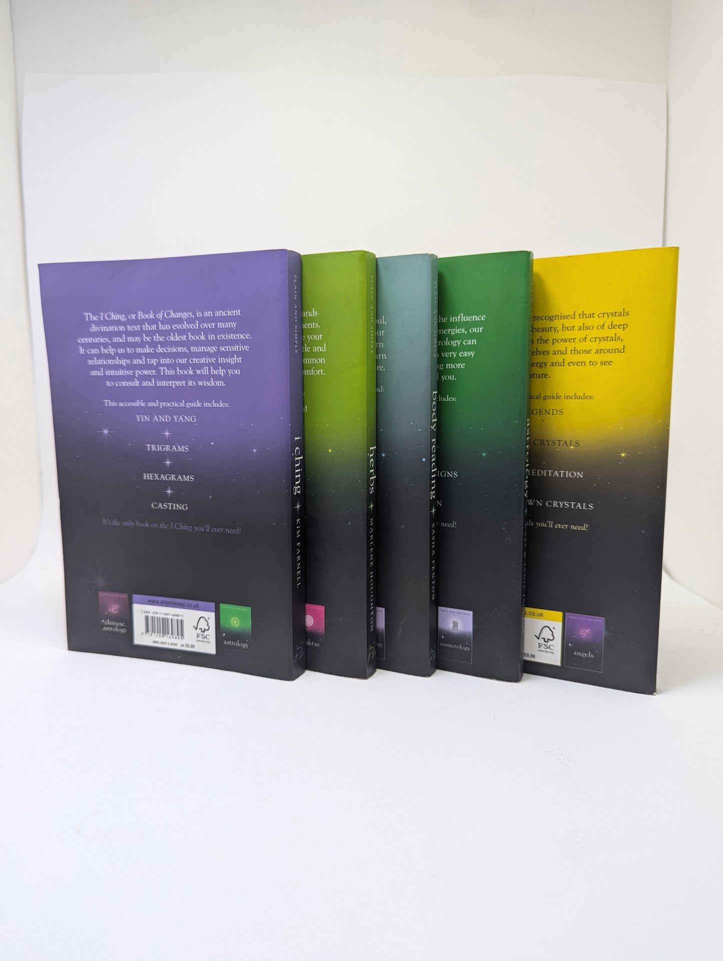Orion Plain and Simple: 5 Books (Astrology, Body Reading, Crystals, I Ching, Herbs) - Book (English)