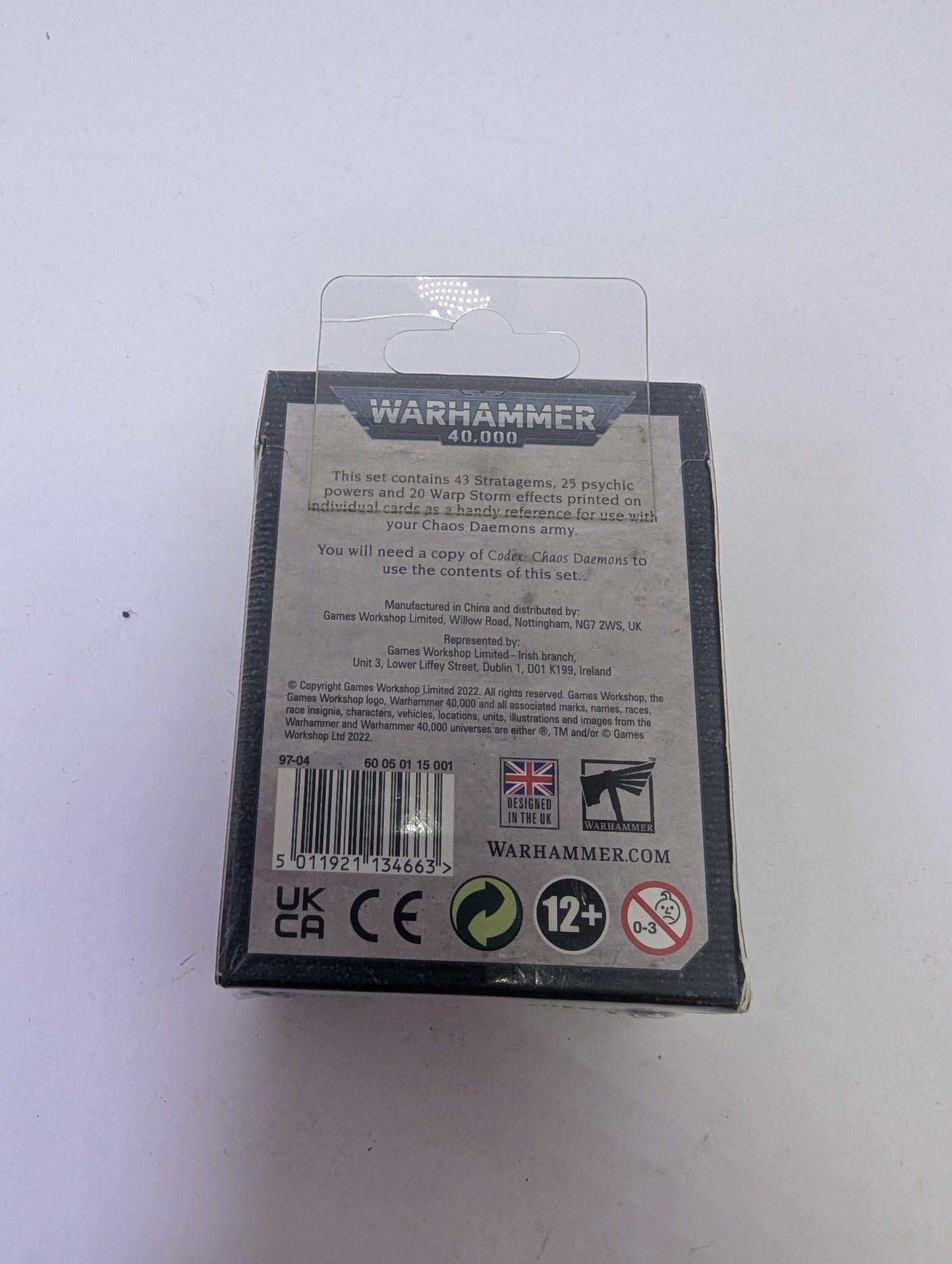 Warhammer 40k: Datacards - Chaos Daemons