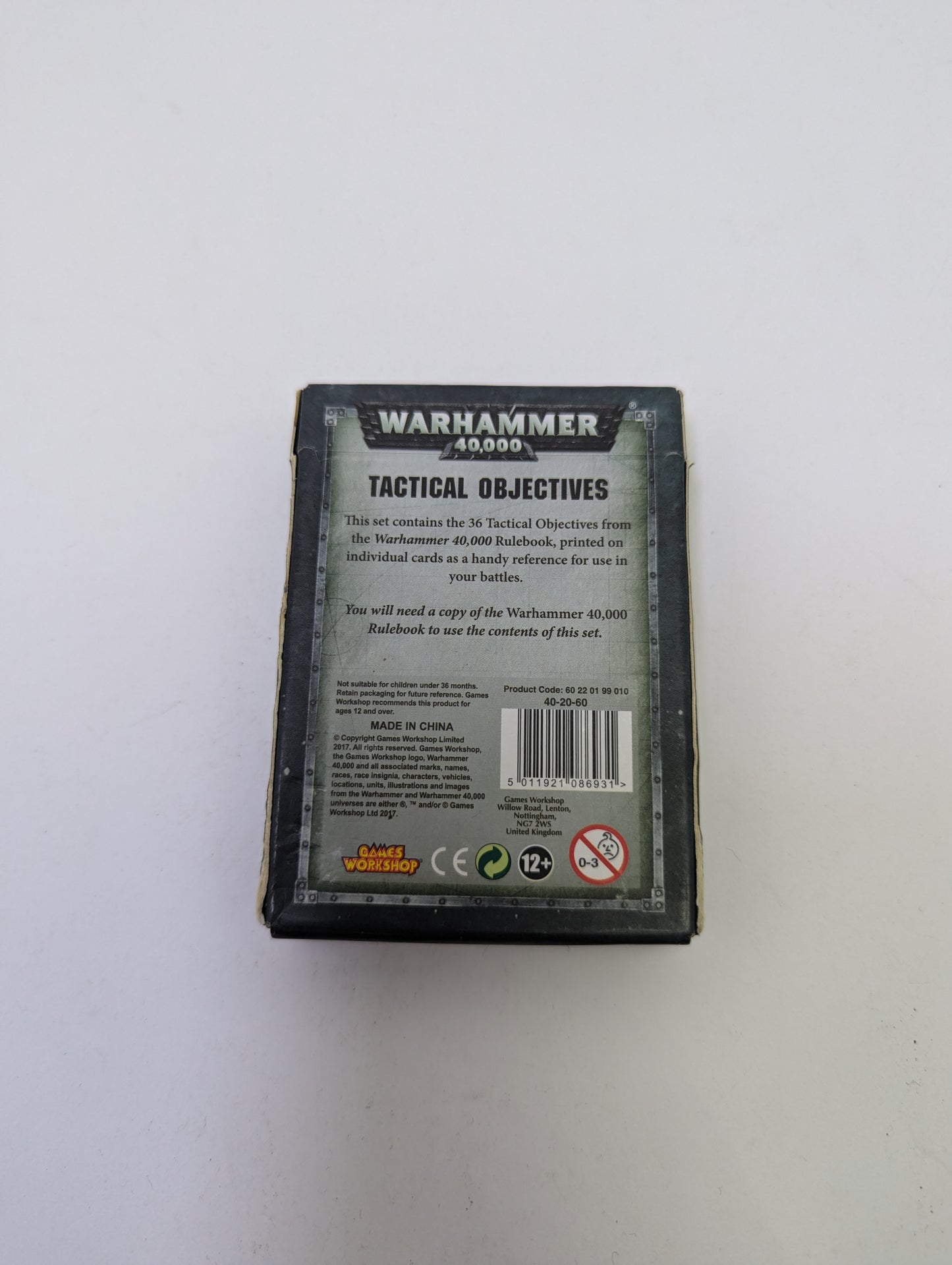 Warhammer 40k: Tactical objectives