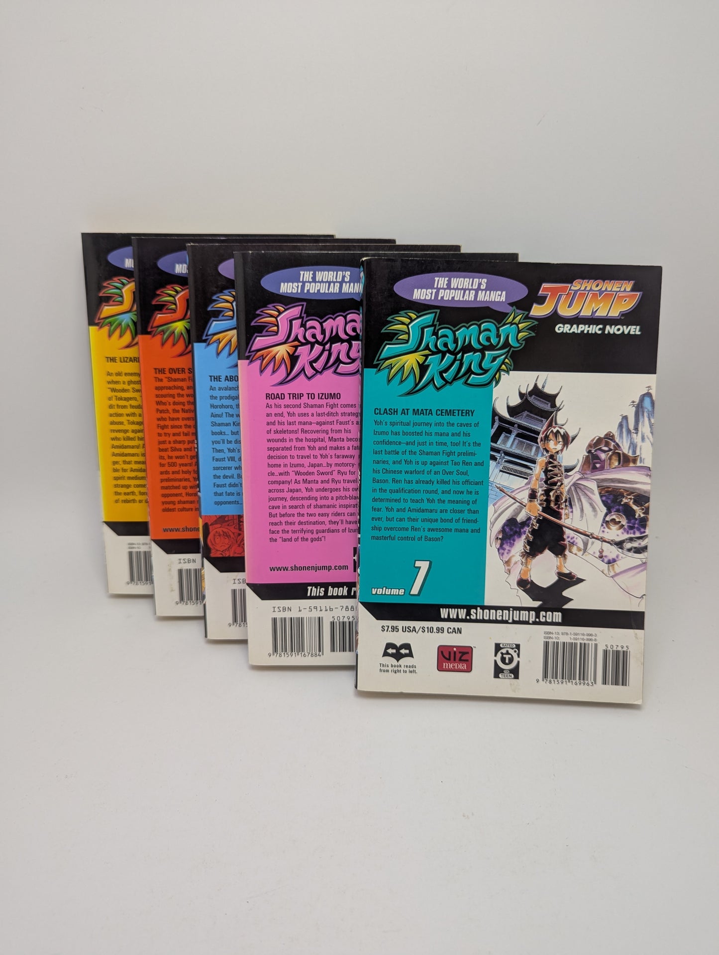 Shaman King, Vol. 3–7 – Manga (anglų kalba)