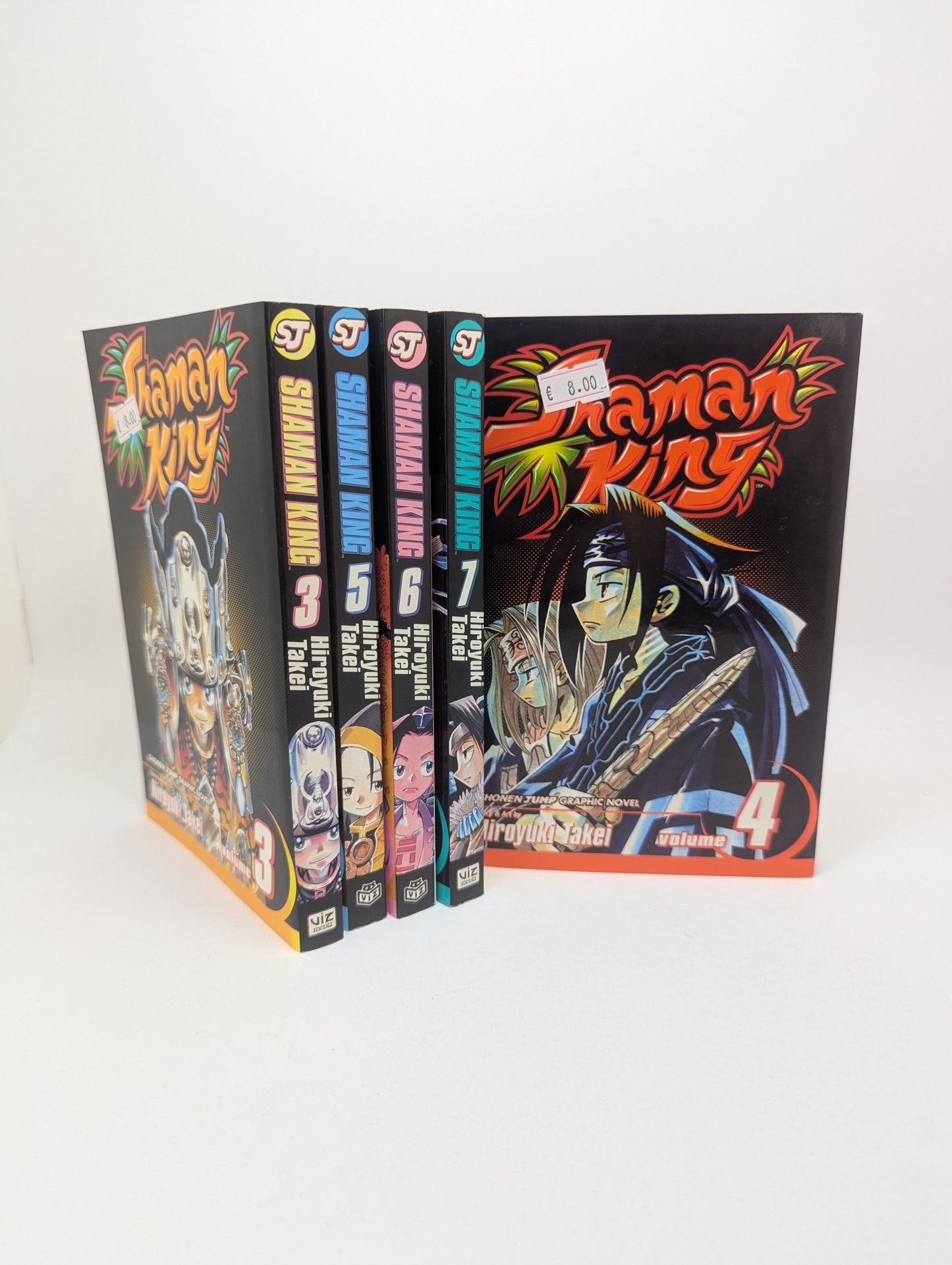 Shaman King, Vol. 3–7 – Manga (anglų kalba)