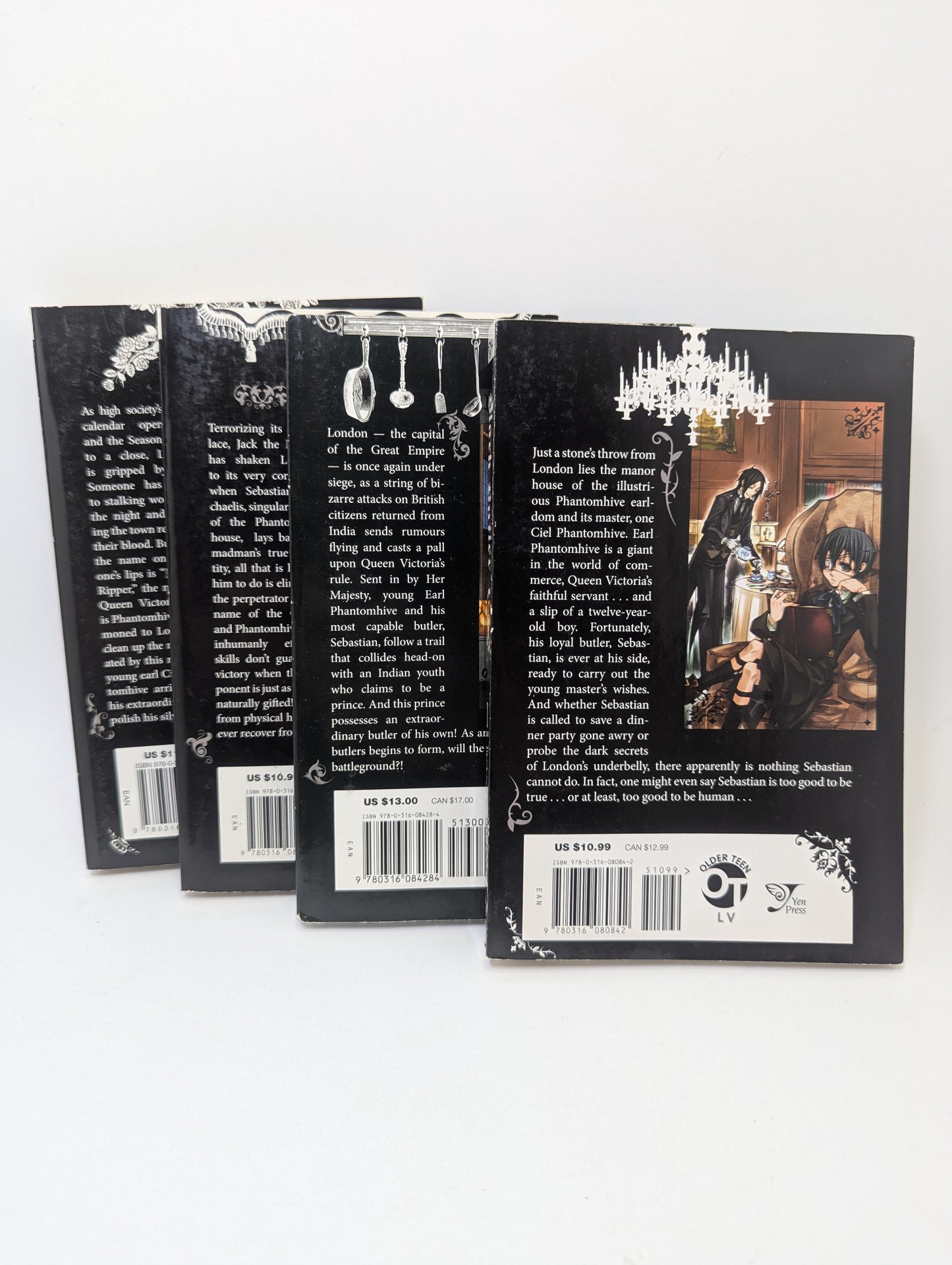 Black Butler, Vol. 1–4 – Manga (anglų kalba)