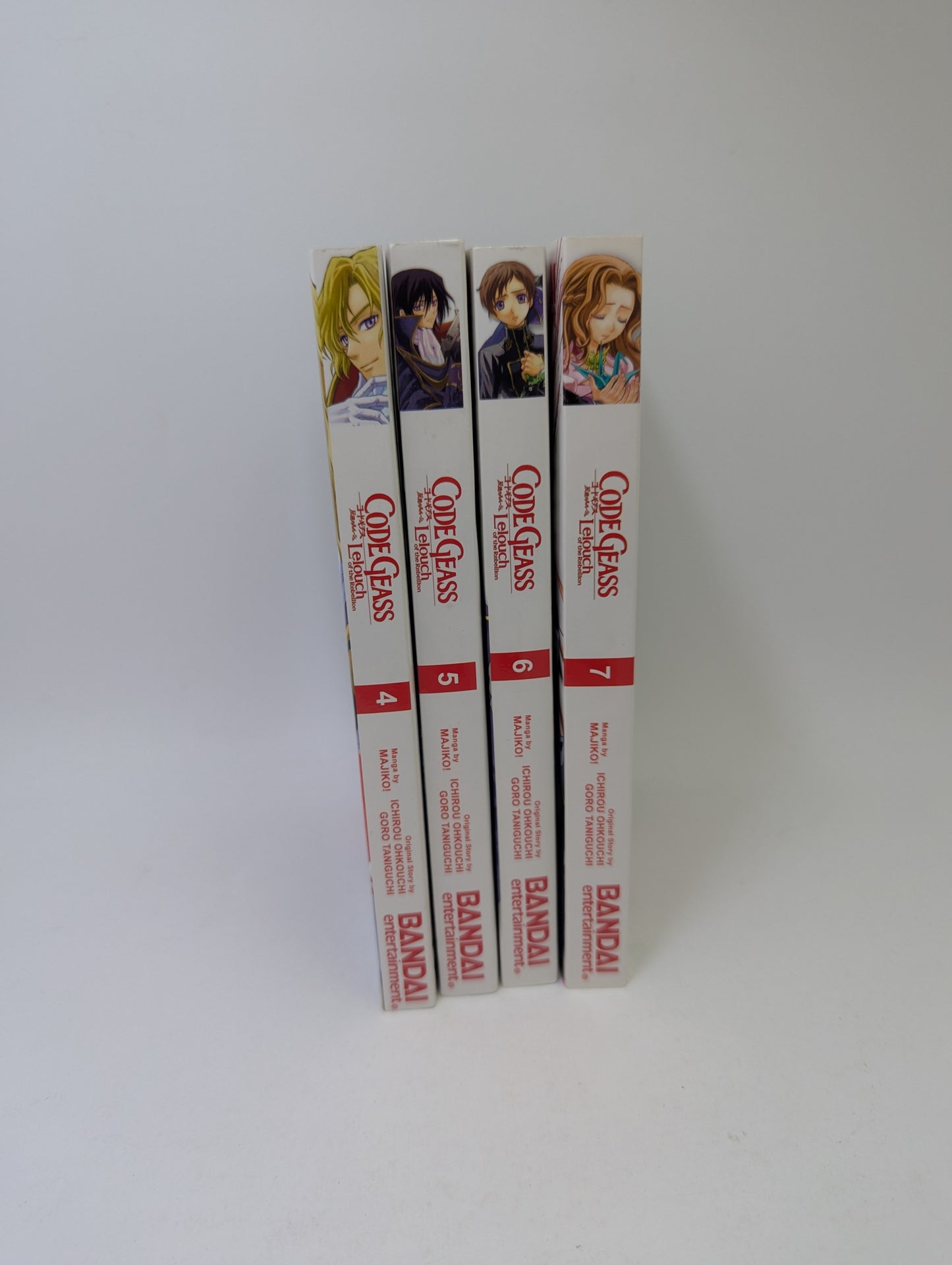 Code Geass: Lelouch of the Rebellion, Vol. 4–7 – Manga (anglų kalba)