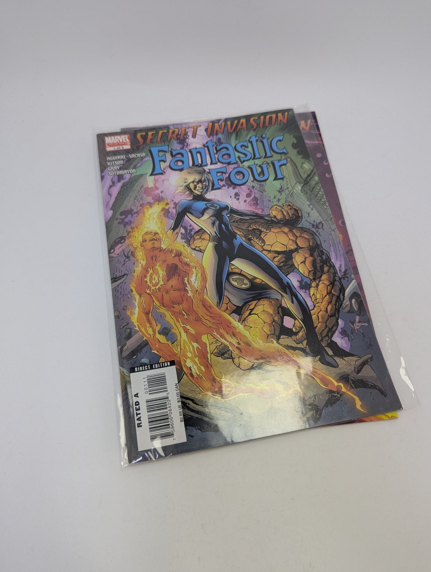 Secret Invasion: Fantastic Four #1-2 (2008) – Komiksų rinkinys (anglų kalba) TreasureHunt