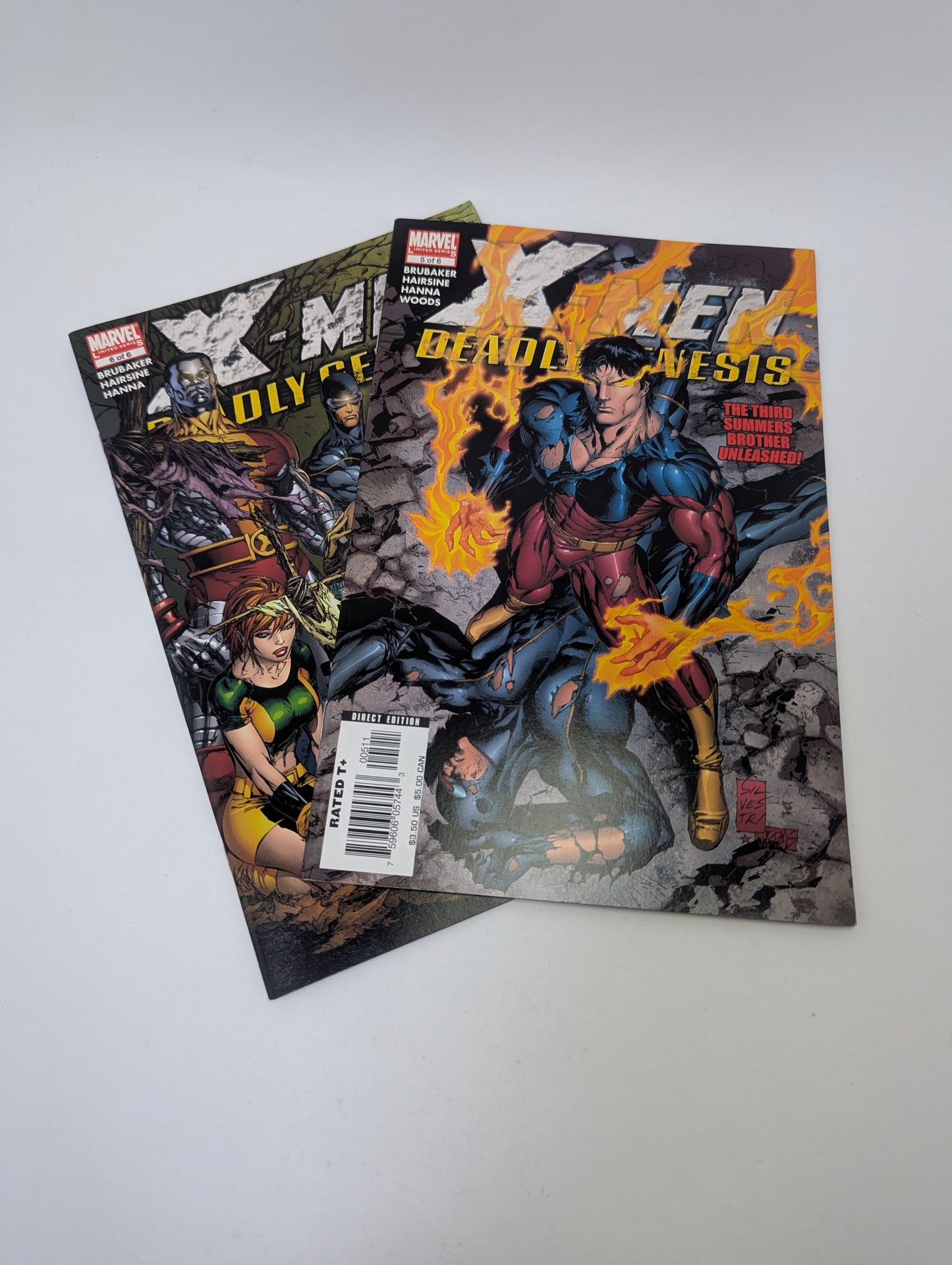 X-Men: Deadly Genesis #1-3, 5-6 (2006) – Komiksų rinkinys (anglų kalba)