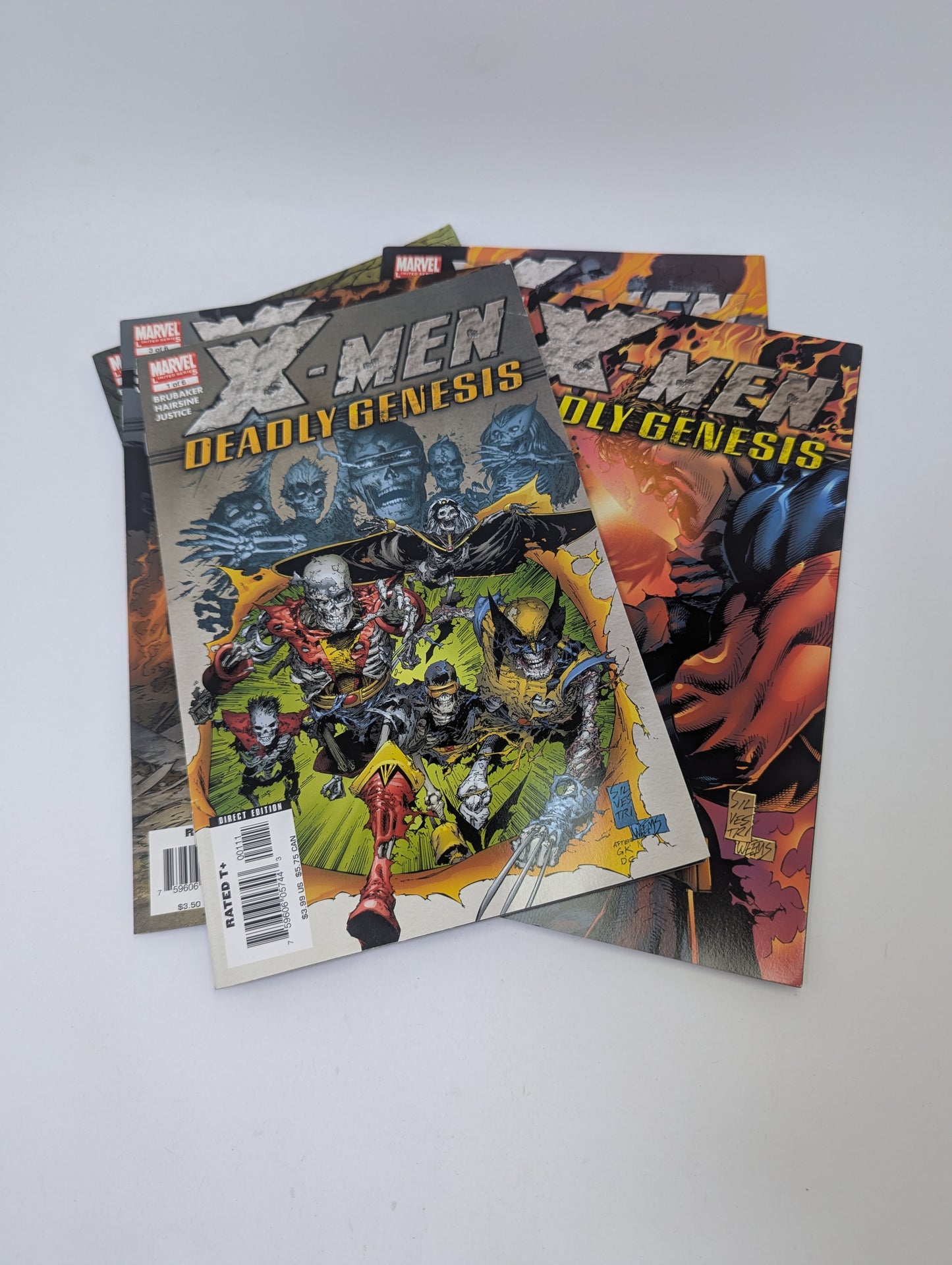 X-Men: Deadly Genesis #1-3, 5-6 (2006) – Komiksų rinkinys (anglų kalba)