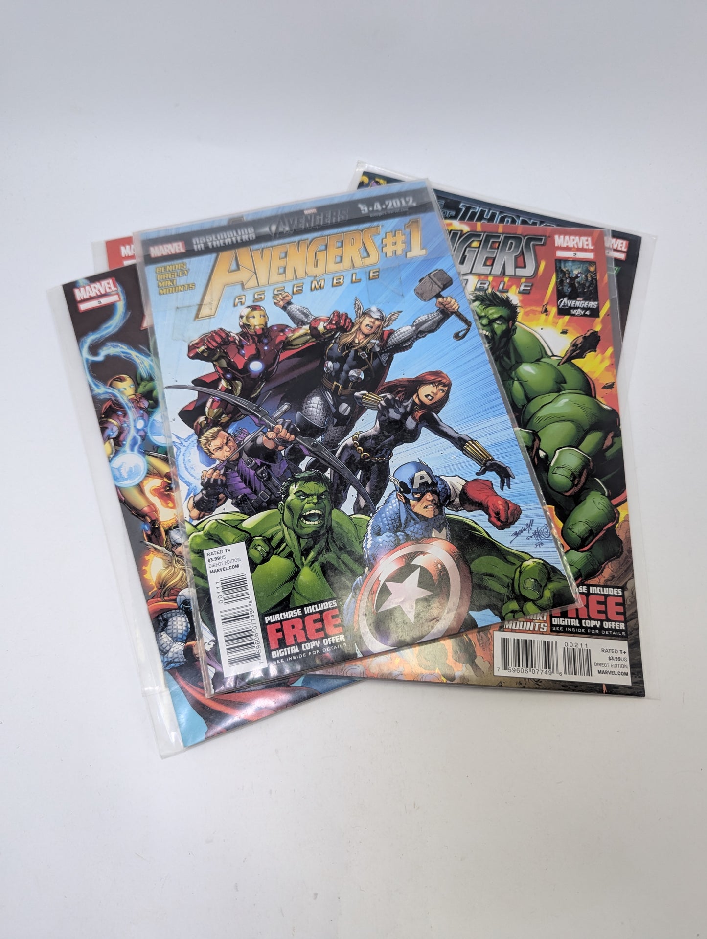 Avengers Assemble #1-5 (2012) – Komiksų rinkinys (anglų kalba)