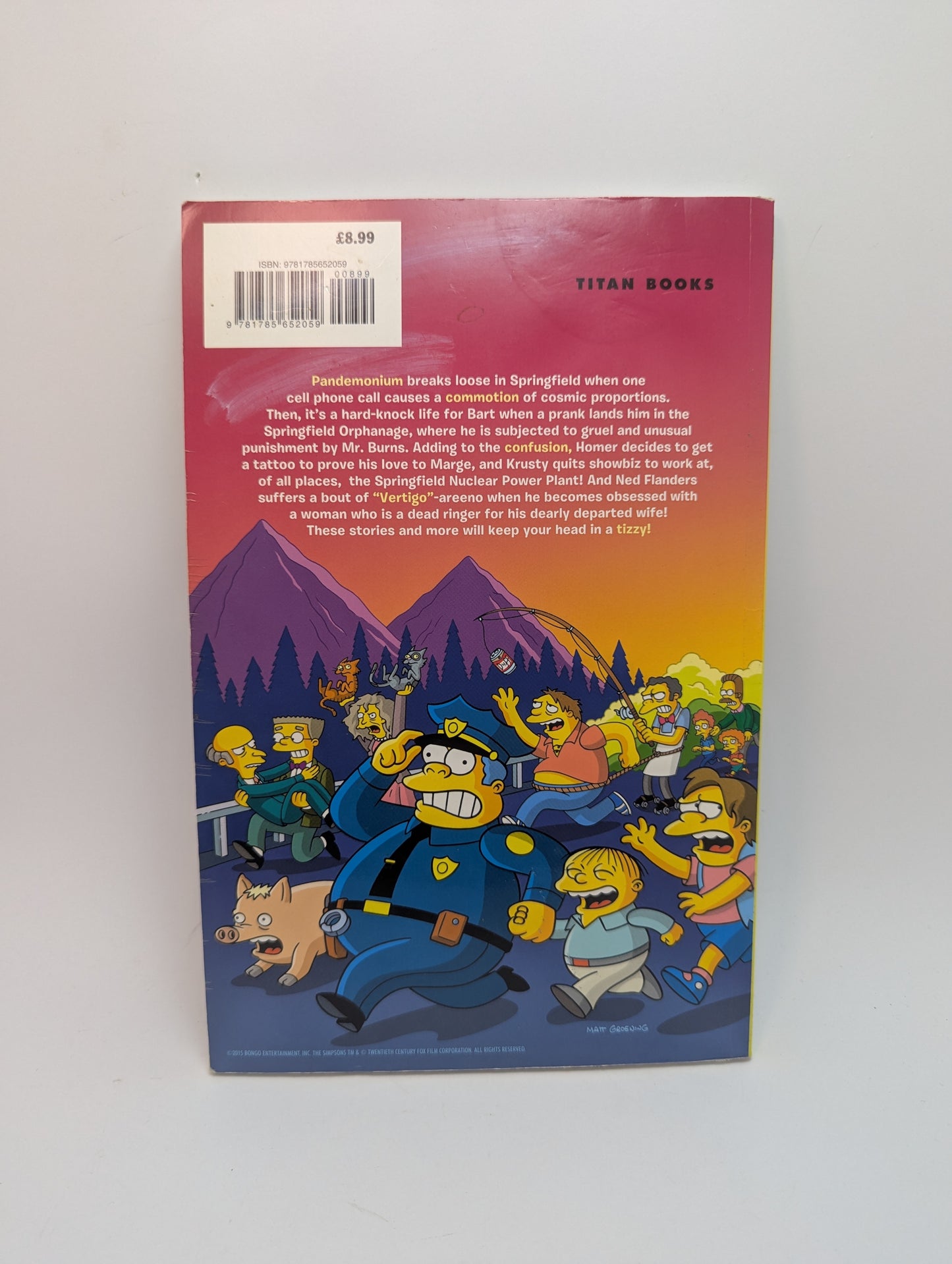 Simpsons Comics: Chaos - Grafinė novelė