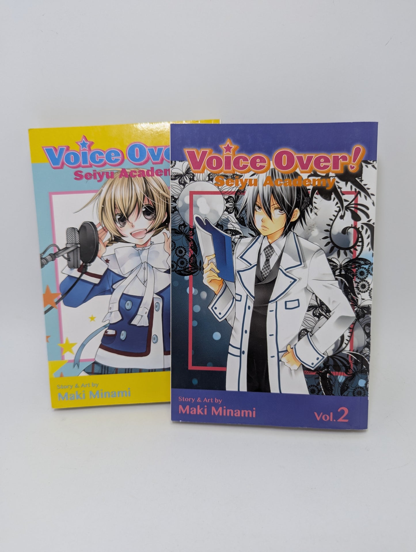 „Voice Over! Seiyu Academy, Vol. 1–2“ – manga apie balsų aktorių mokyklą ir svajones, anglų kalba