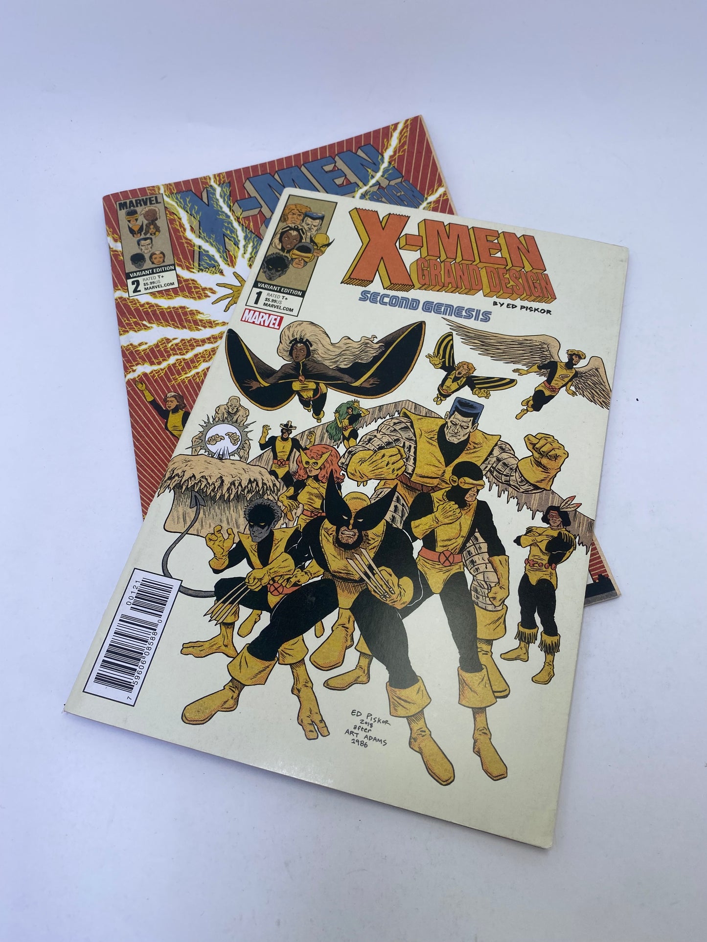 X-Men: Grand Design - Second Genesis #1–2 – dviejų dalių Marvel mini serija apie X-Men istoriją, anglų kalba