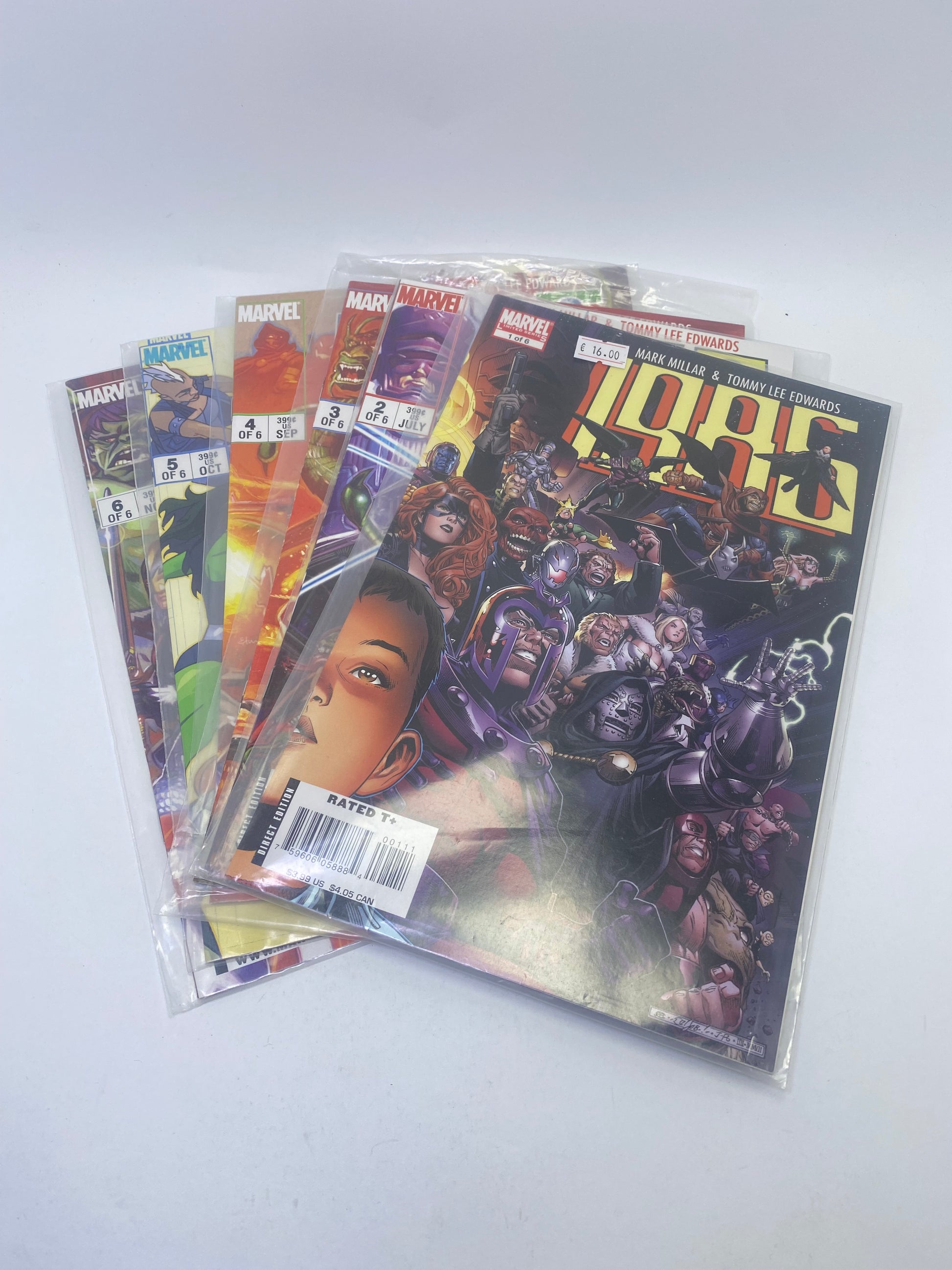  1985 #1–6 – Marvel komiksų serija, kurioje superpiktadariai patenka į realų pasaulį, rinkinys anglų kalba