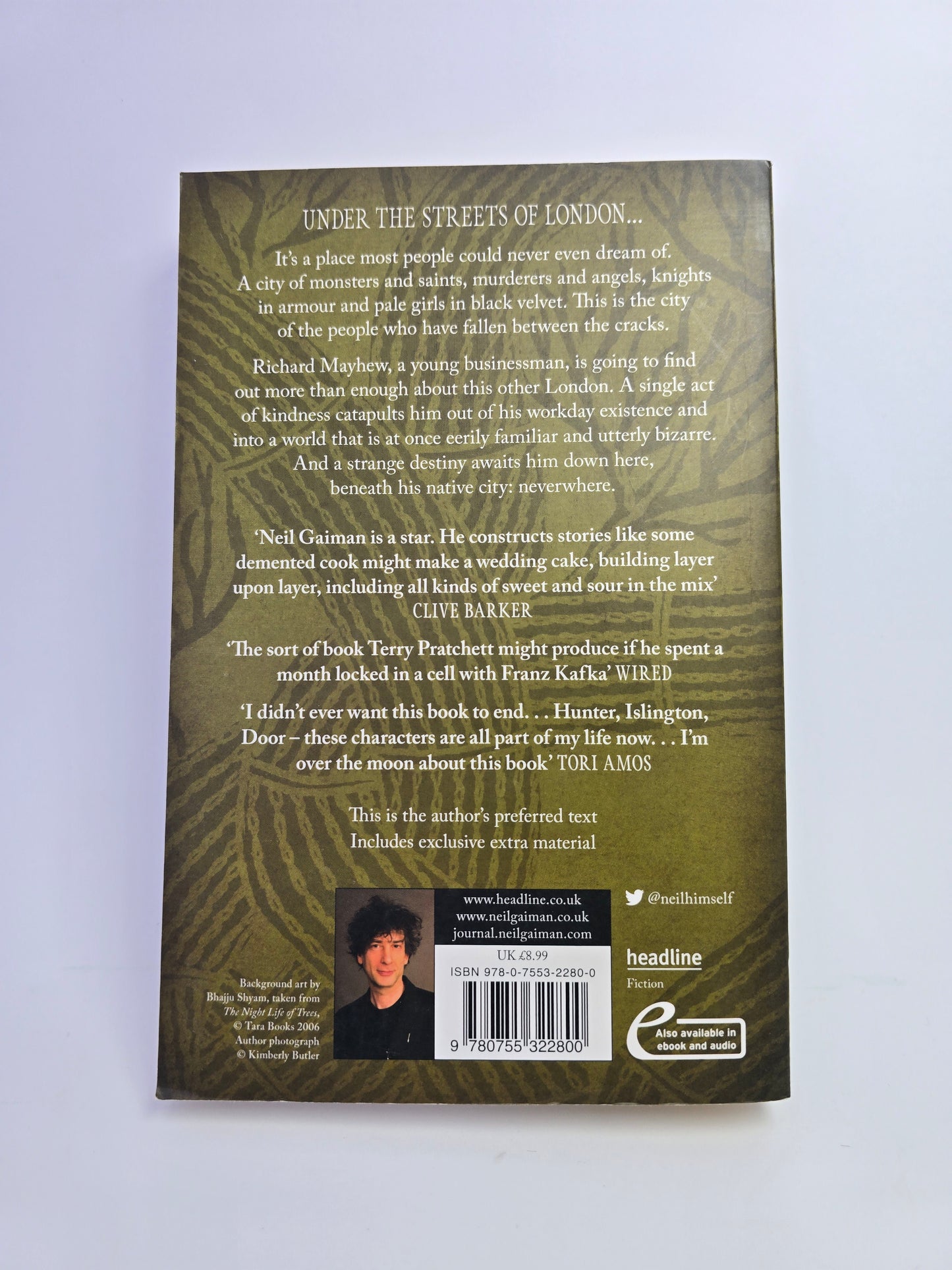 Neil Gaiman: Neverwhere – Knyga (anglų kalba)