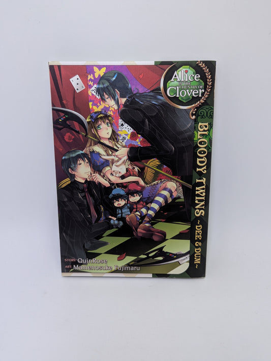  „Alice in the Country of Clover: Bloody Twins“ – tamsi romantinė ir mistinė manga, anglų kalba