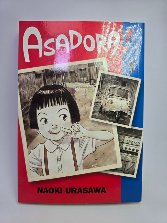 Asadora Vol 1 manga knygos viršelis su Naoki Urasawa piešta mergaite   