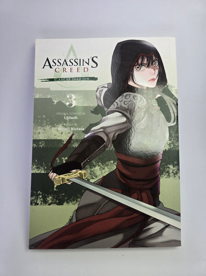 Assassins Creed Blade of Shao Jun Vol 3 manga knygos viršelis su Shao Jun   