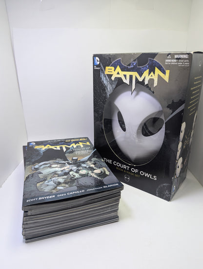 Batman-The-Court-of-Owls-Vol-1-10-Graphic-Novels-Owl-Mask-Collectors-Set-Grafine-novele-anglu-kalba