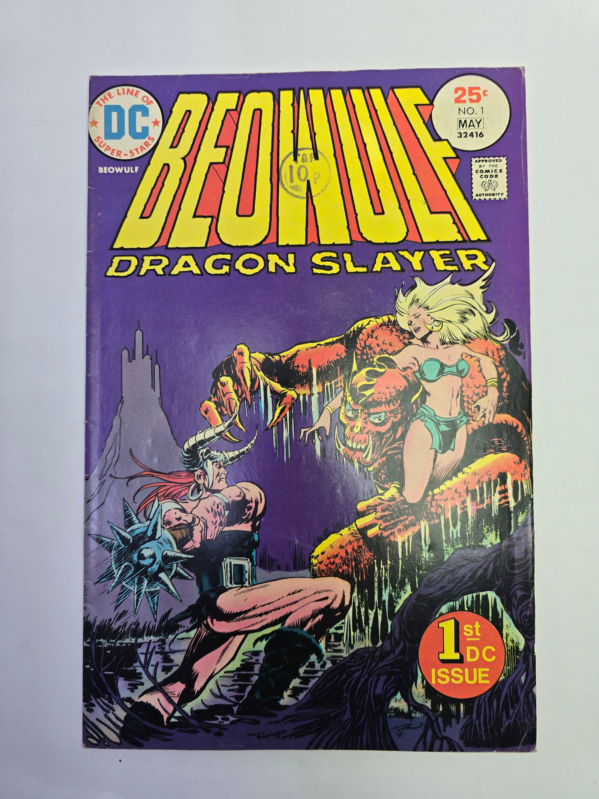 Beowulf Dragon Slayer #1 1st DC Issue komikso viršelis   