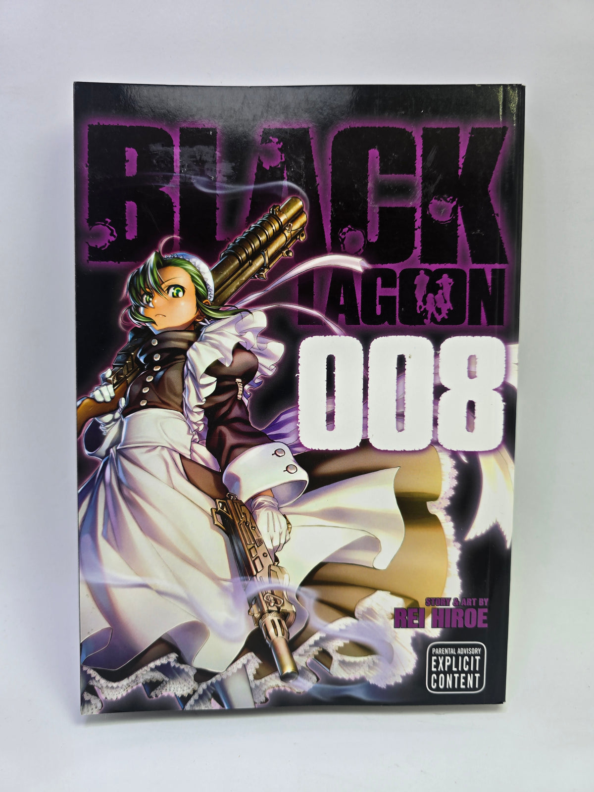 Black Lagoon Vol 8 Rei Hiroe manga knyga anglu kalba