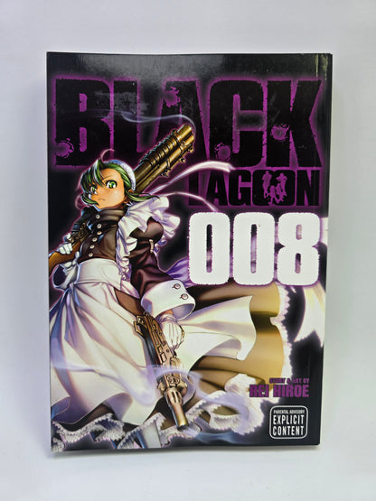 Black Lagoon Vol 8 Rei Hiroe manga knyga anglu kalba