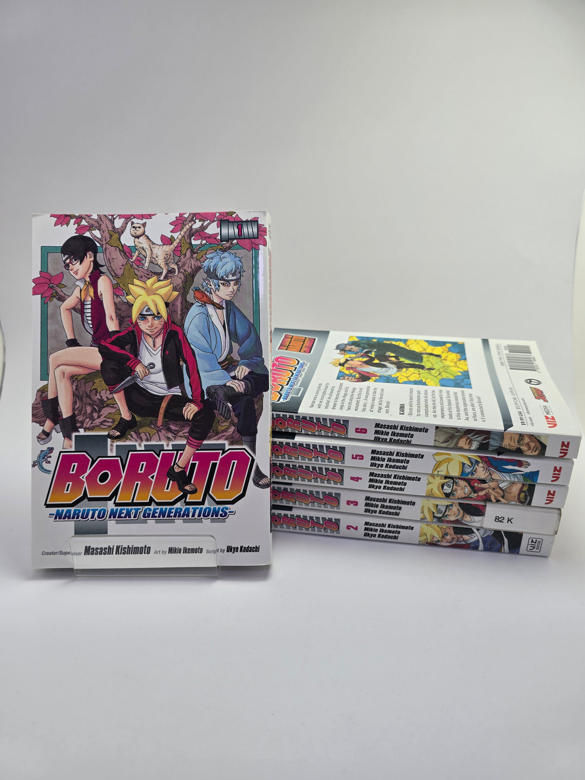 Boruto Vol 1-6 Masashi Kishimoto Shonen Jump manga anglu kalba