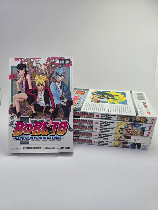 Boruto Vol 1-6 Masashi Kishimoto Shonen Jump manga anglu kalba