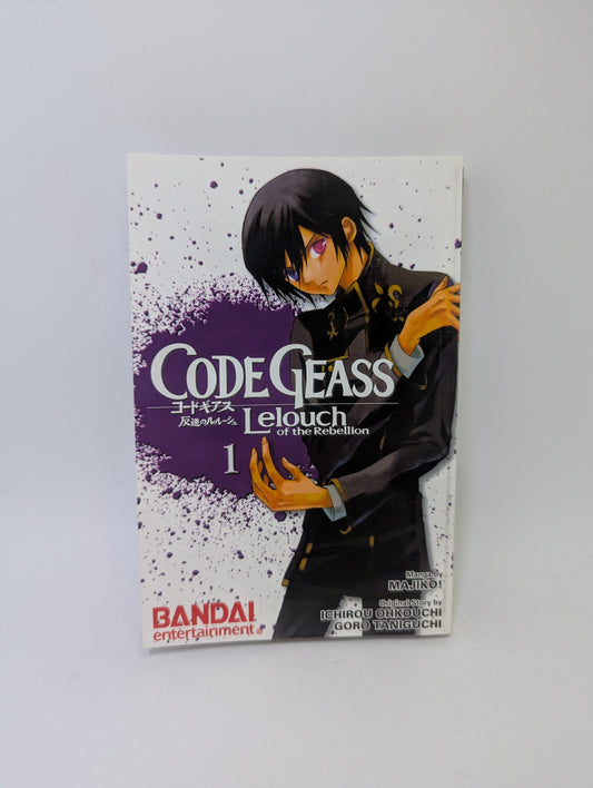  „Code Geass: Lelouch of the Rebellion, Vol. 1“ – manga apie Leloucho sukilimą prieš imperiją, anglų kalba