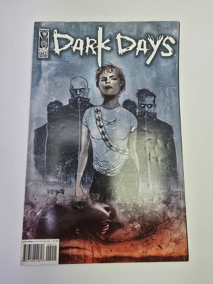 Dark Days #2 IDW Publishing komikso viršelis su Ben Templesmith iliustracija