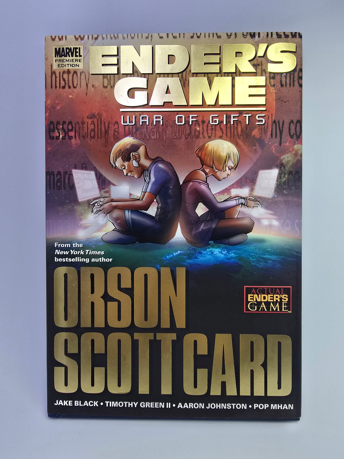 Ender's Game War of Gifts Marvel grafinės novelės viršelis kietu viršeliu   