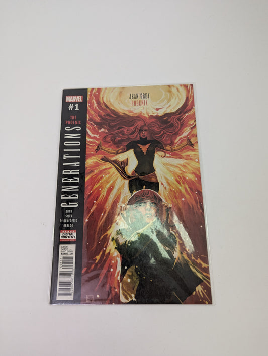 Generations: Phoenix & Jean Grey (2017) komiksų viršelis