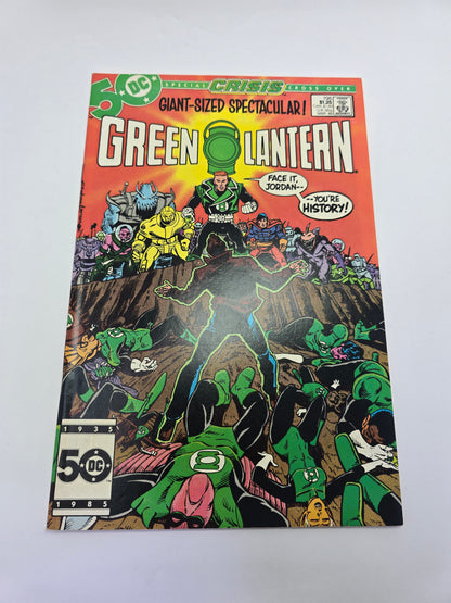 Green Lantern 198 DC Comics Crisis on Infinite Earths crossover komiksas anglu kalba