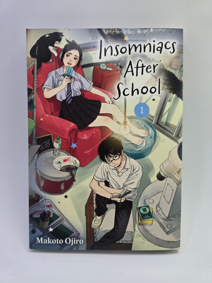 Insomniacs After School Vol 1 Makoto Ojiro manga anglu kalba