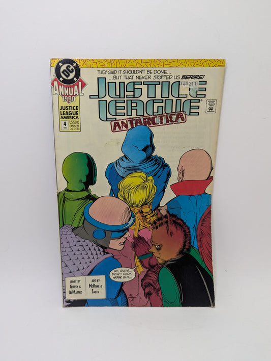  Justice League America Annual #4 (1990) DC Comics komiksas anglų kalba