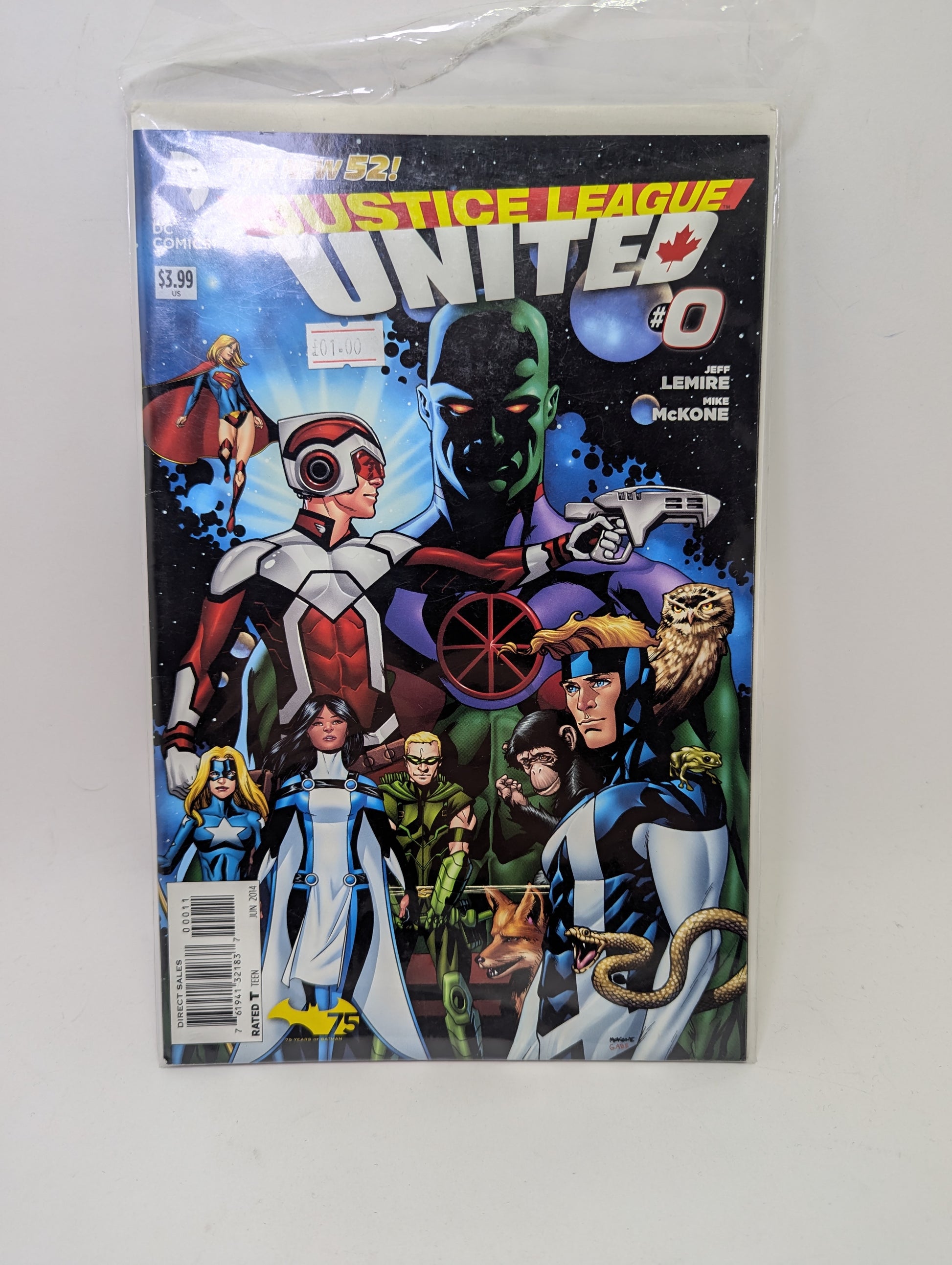 Justice League United #0 DC Comics komiksas anglų kalba