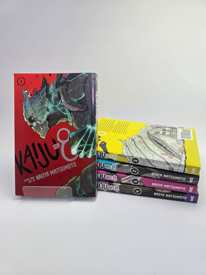 Kaiju No 8 Vol 1-5 Naoya Matsumoto Shonen Jump manga anglu kalba