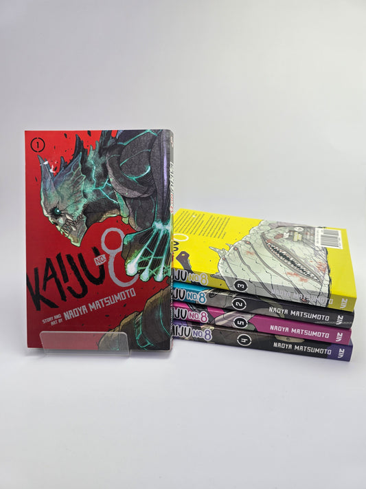 Kaiju No 8 Vol 1-5 Naoya Matsumoto Shonen Jump manga anglu kalba