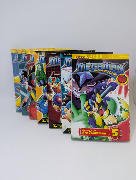  „MegaMan NT Warrior, Vol. 5, 7–12“ – veiksmo manga pagal populiarų vaizdo žaidimą, anglų kalba